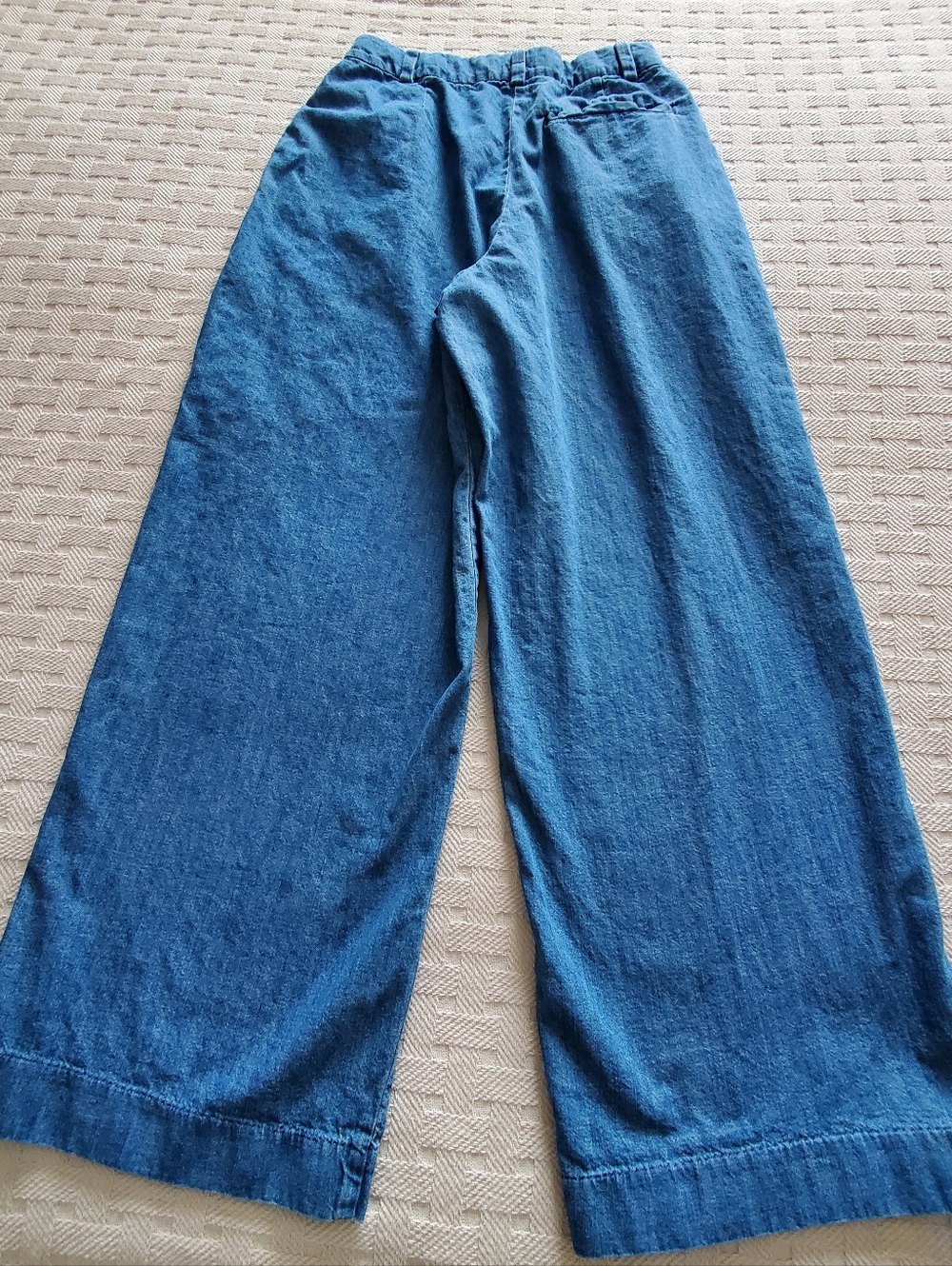 Old Navy Extra High-Rise Wide Leg Jeans Adjustable Waist SZ 8 - Picture 13 of 13